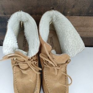 Michael kors suede ankle booties